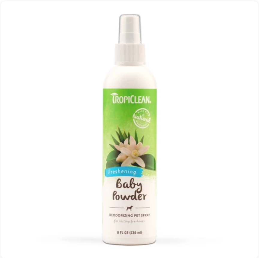 Tropiclean® Pet Spray - Baby Powder Deodorizing 8oz