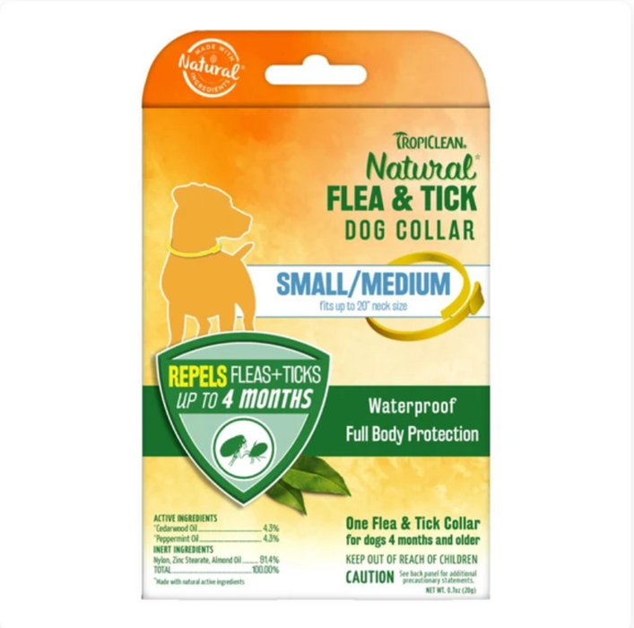 Tropiclean® Flea Tick Natural Dog Collar — Cats Garage