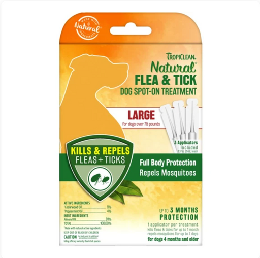 Tropiclean® Flea & Tick - Natural Spot-On Treatment (Large)