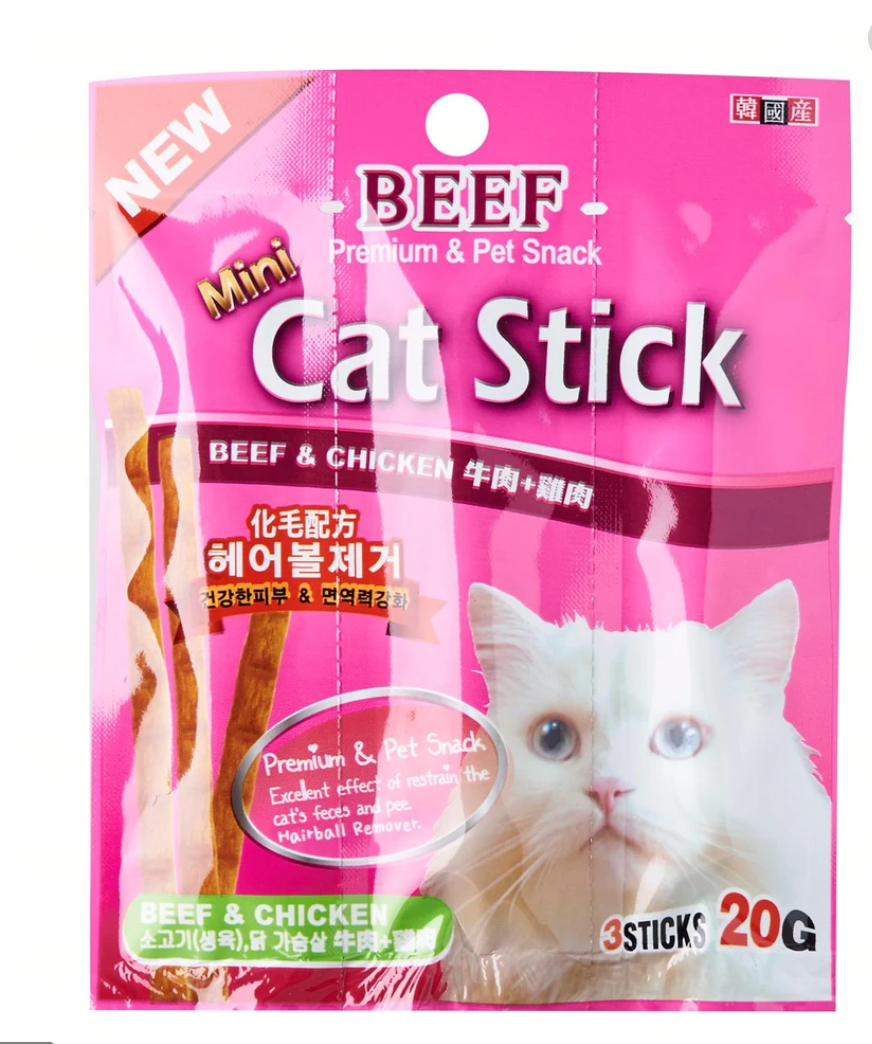 Bow Wow Korea Mini Stick Beef & Chicken 20g