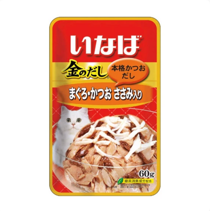 CIAO Golden Stock Tuna with Chicken Fillet 60g x 12 Pouch