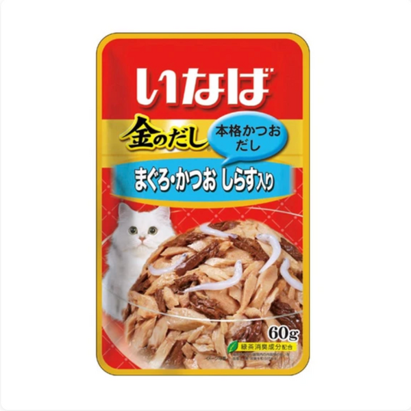 CIAO Golden Stock Tuna With Whitebait 60g x 12 Pouch