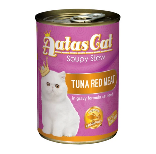 AATAS CAT Soupy Stew Tuna Red Meat In Gravy 400g X24
