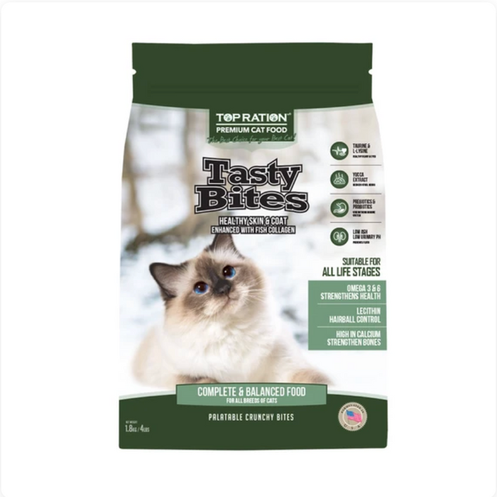 Top Ration Premium Tasty Bites All Life Stages Dry Cat Food (2 Sizes)