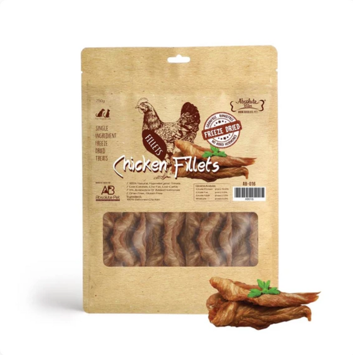 Absolute Bites - Chicken Fillet Freeze Dried Treats (2 Sizes)