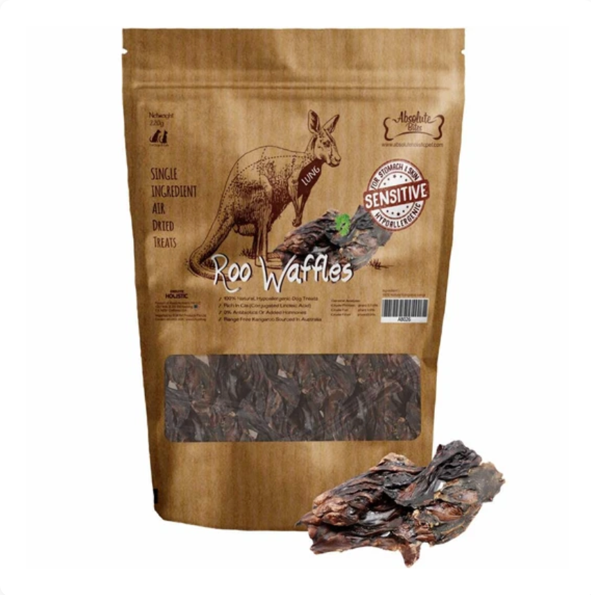 Absolute Bites Roo Waffles Air Dried Treats (2 Sizes)