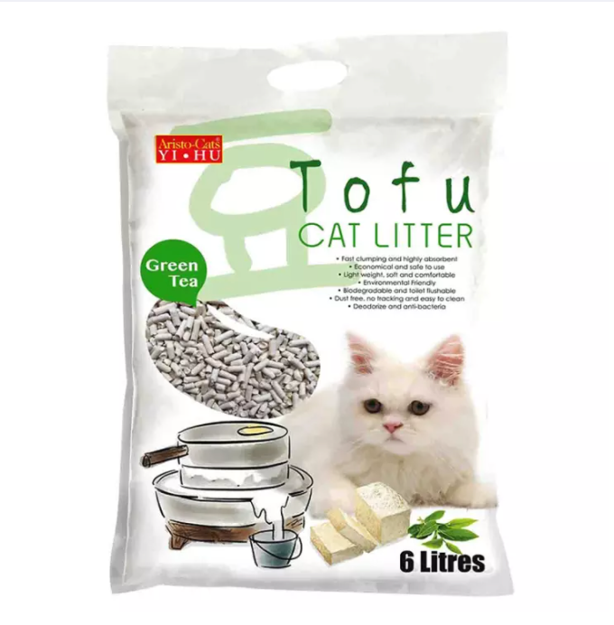 Aristo Cats Tofu GREEN TEA Cat Litter 6L X6