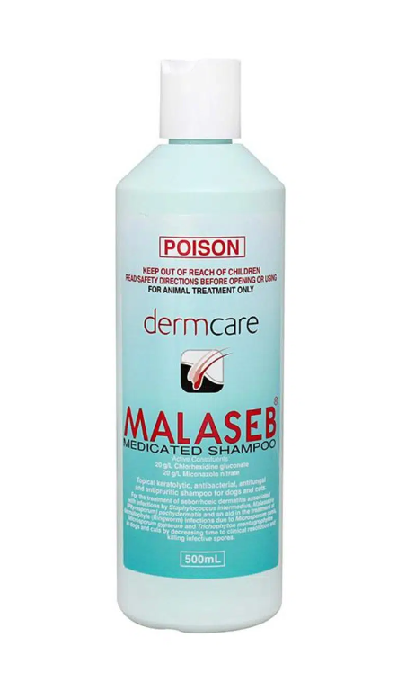 Dermcare Vet Malaseb Medicated Shampoo for Pets (3 Sizes)