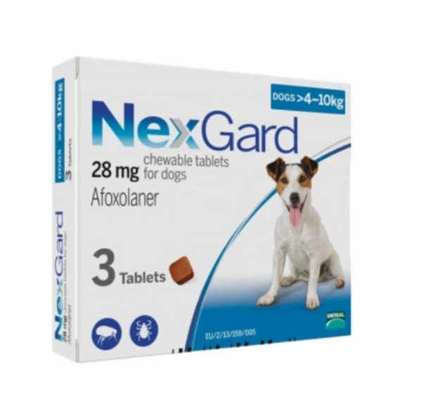 NexGard Chews For Dogs 4-10kg