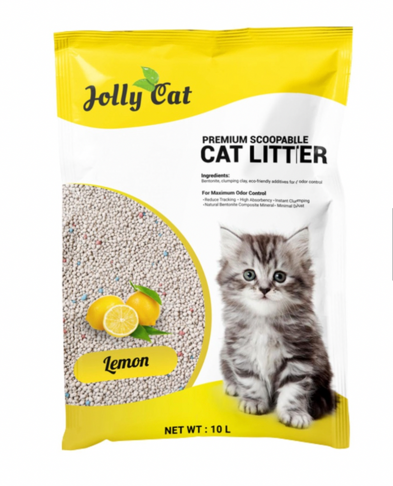 Jolly Cat Bentonite Litter LEMON Cat Sand Litter 10L