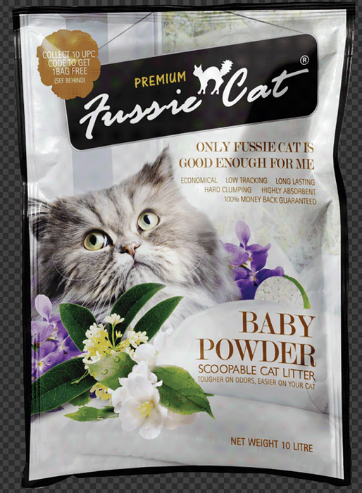 Fussie Cat Bentonite Litter 10L X4