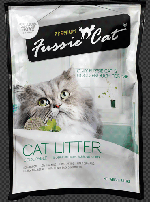 Fussie Cat Bentonite Litter 10L X4