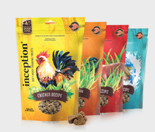 INCEPTION SOFT MOIST TRAINING DOG TREATS (4 Options)