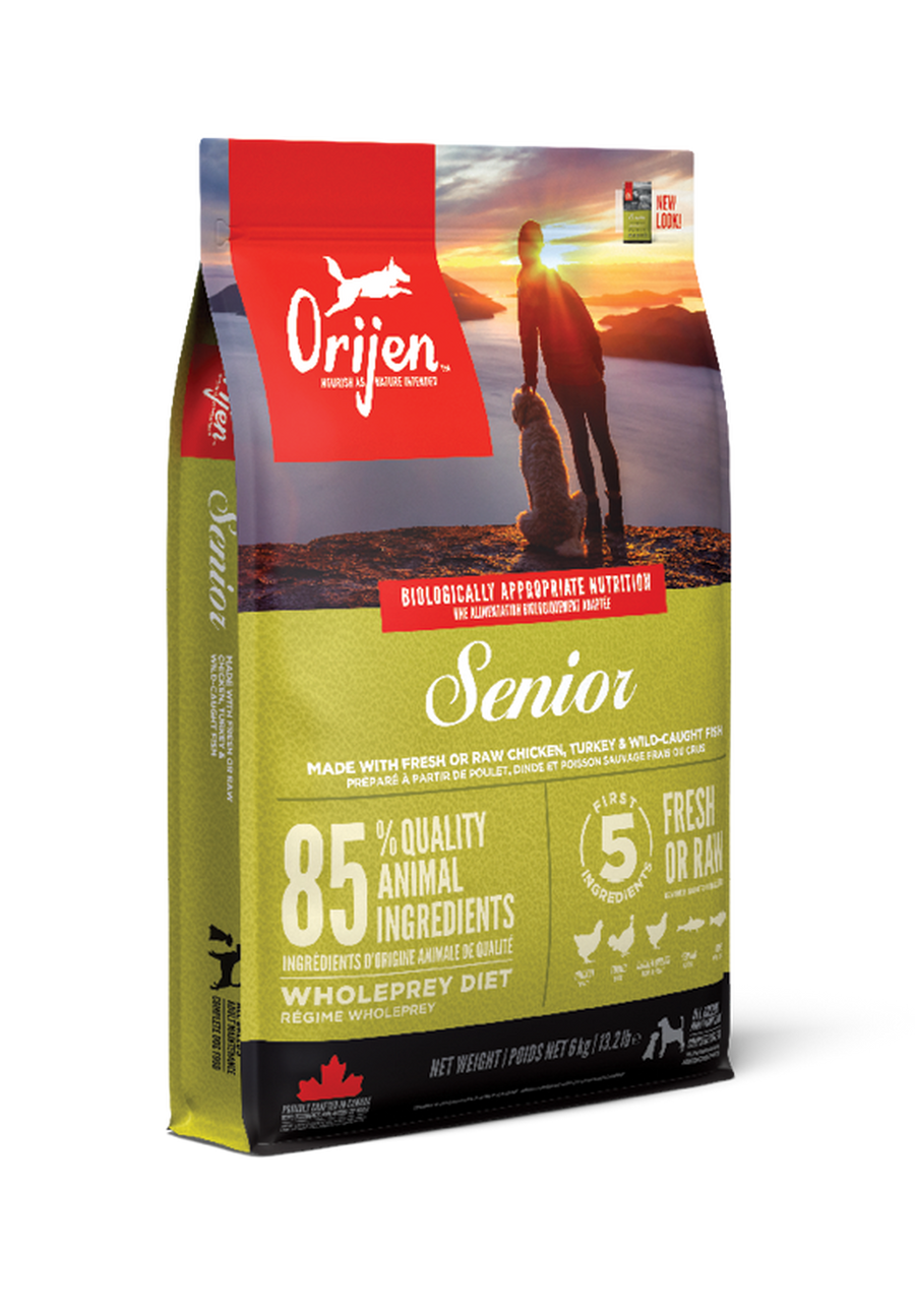 ORIJEN Senior Dry Dog Food 2kg / 6kg / 11.4kg | High Protein Joint Support Dog Kibble