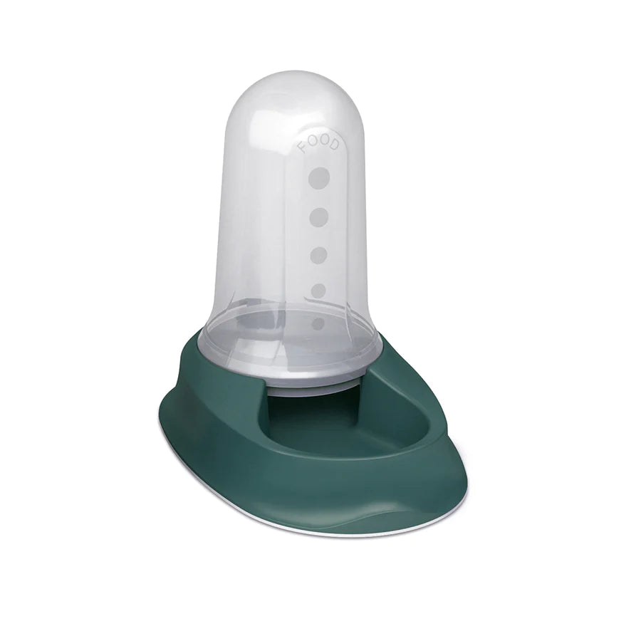 Stefanplast Chic Food & Water Dispenser English Green (3 Sizes)