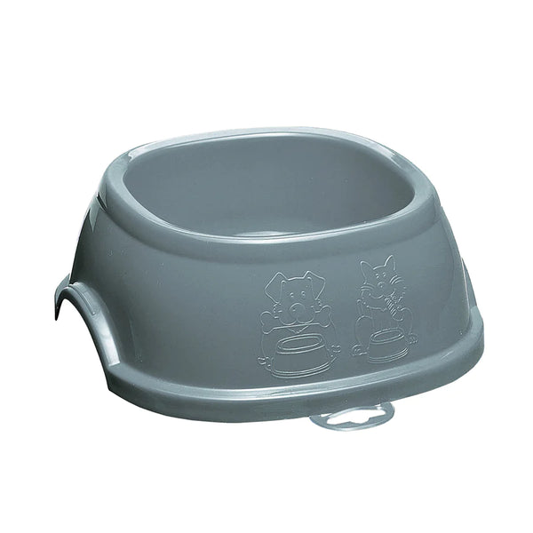 Stefanplast Break Square Bowl Steel Blue for Dogs & Cats (4 Sizes)