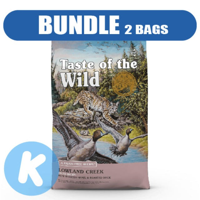 Taste Of The Wild FELINE Free Lowland Creek with Roasted Quail & Roasted Duck Dry Cat Food (2 Sizes)