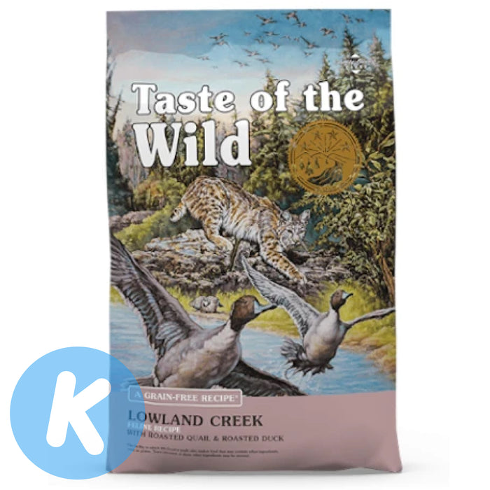 Taste Of The Wild FELINE Free Lowland Creek with Roasted Quail & Roasted Duck Dry Cat Food (2 Sizes)