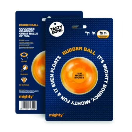 Tasty Bone Mighty Rubber Ball For Toy & Small Dog