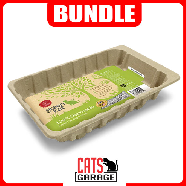 Green Kat [Disposable Paper Tray + 3L Litter]