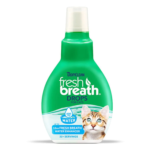 Tropiclean Fresh Breath Drops For Cats 2.2oz