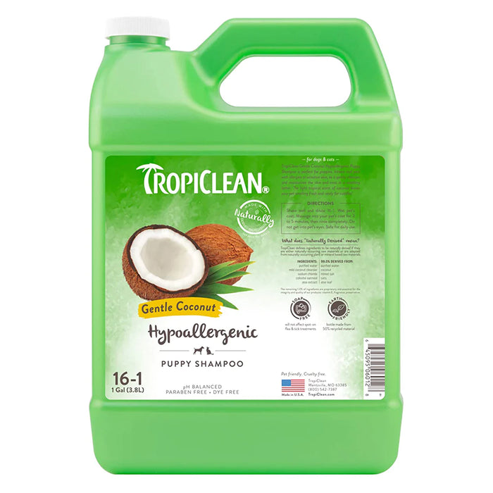 Tropiclean® Puppy Shampoo Gentle Coconut (Hypoallergenic) (2 Sizes)