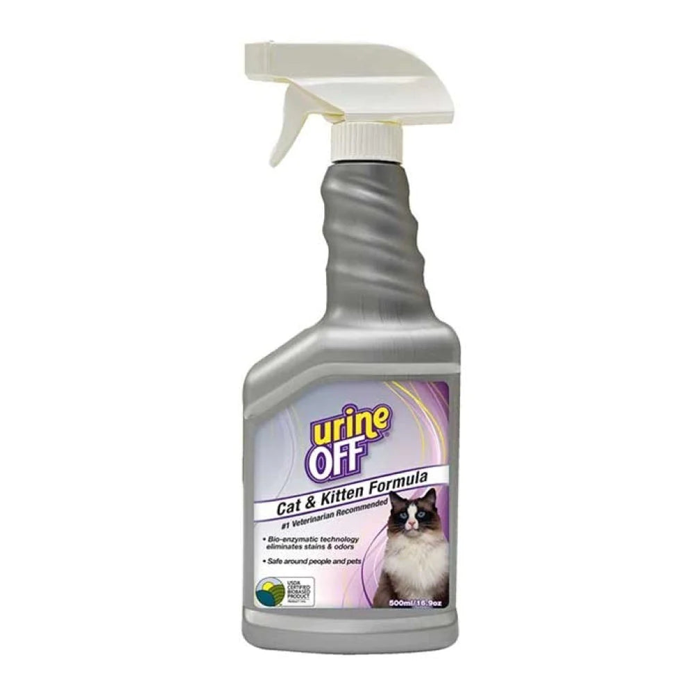 Urine Off Cat & Kitten Stain & Odor Remover Spray 500ml