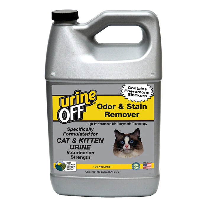 Urine Off Veterinarian Strength Cat & Kitten Odor & Stain Remover (2 Sizes)