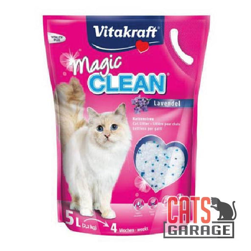 Vitakraft Magic Clean Lavender Crystal Cat Litter 5L X4