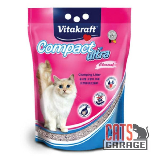 Vitakraft Compact Ultra Charcoal Clumping Cat Litter 7kg
