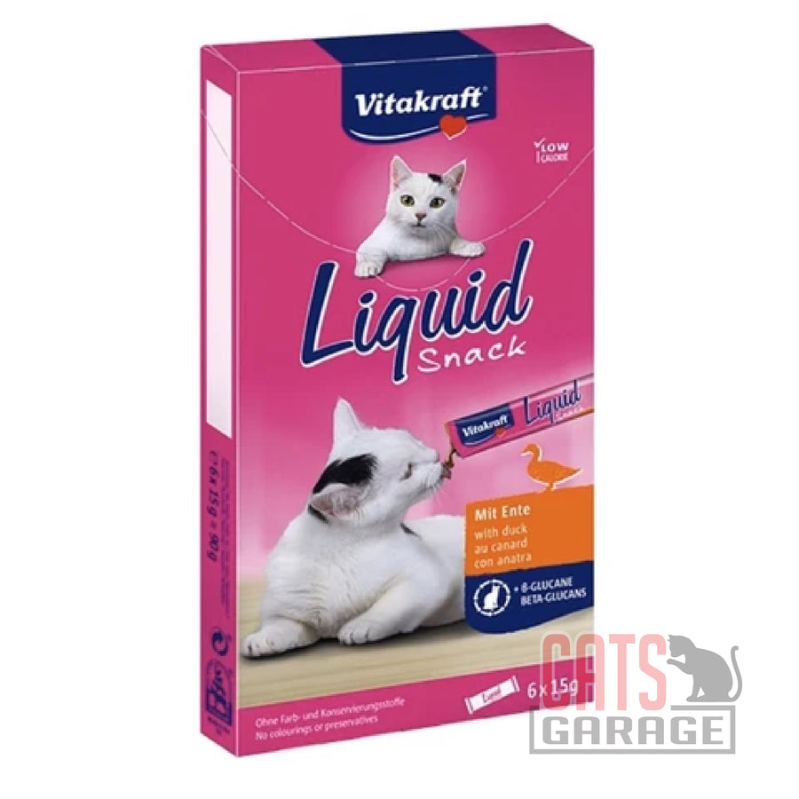 Vitakraft Liquid Snack Duck & Beta-Glucans 90g X11