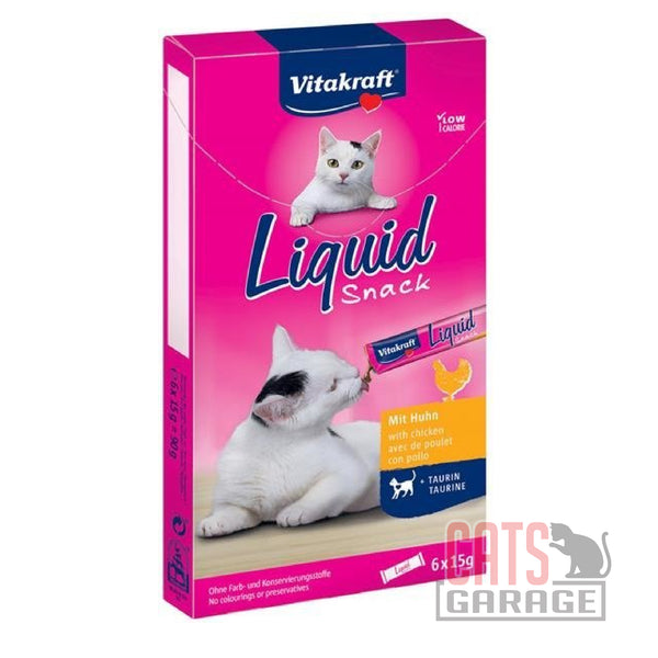 Vitakraft Liquid Snack Chicken + Taurine 90g X11