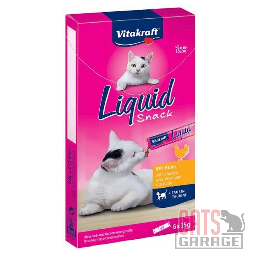 Vitakraft Liquid Snack Chicken + Taurine 90g X11