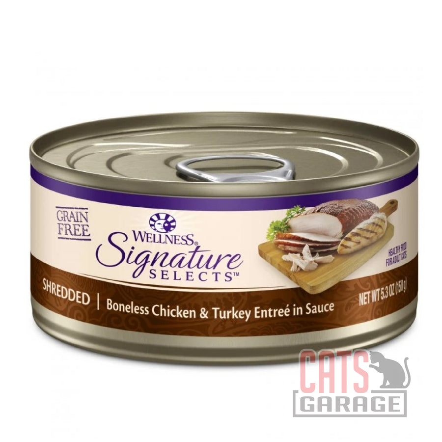 Wellness Core Signature Selects Shredded Boneless Chicken & Turkey Entree in Sauce (2 Sizes)