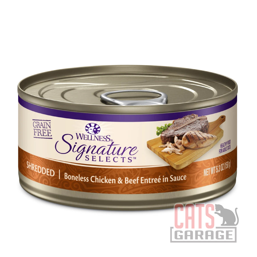 Wellness Core Signature Selects Shredded Boneless Chicken & Beef Entree in Sauce (2 Sizes)