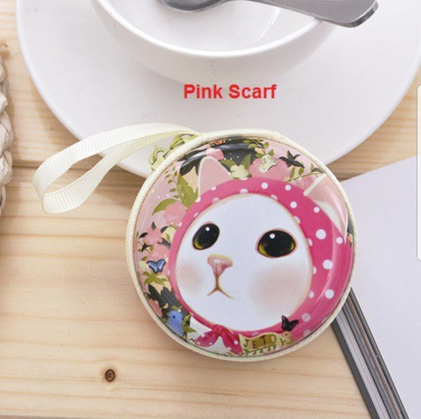 Cute Cat Coin Purse/USB Cable Purse Pouches