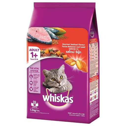 Whiskas Gourmet Seafood Cat Dry Food 1.2kg