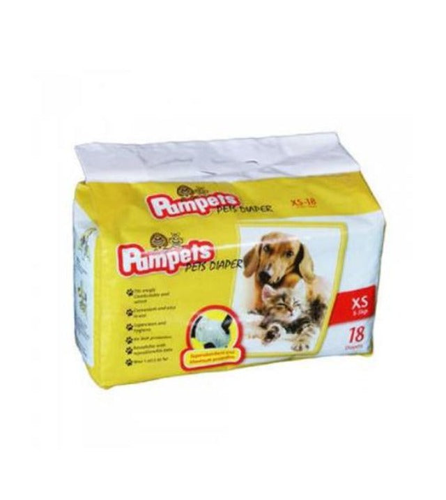 Pampets Pet Diapers for Dogs (4 Sizes)