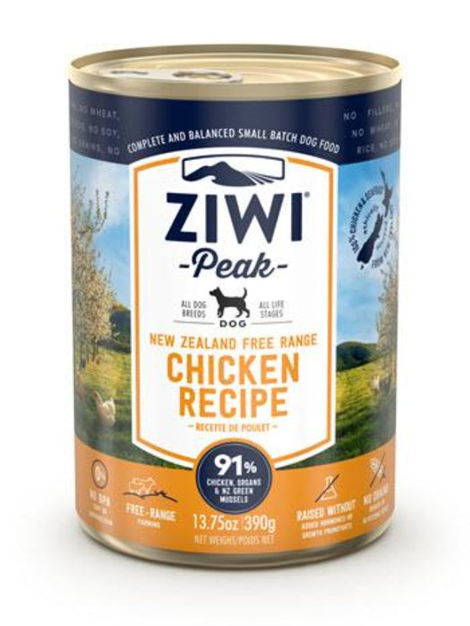 Ziwi Peak Chicken Canned Dog Food (390g) 12 Cans