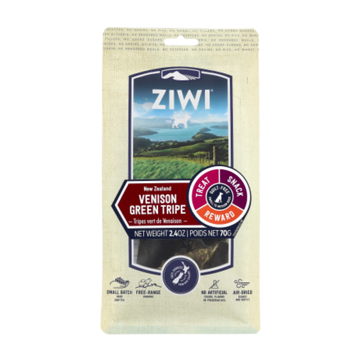 Ziwi Peak Air Dried Venison Green Tripe Oral Chews Dog Treats 70g