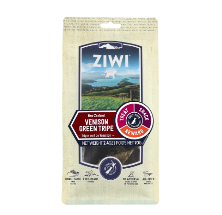 Ziwi Peak Air Dried Venison Green Tripe Oral Chews Dog Treats 70g
