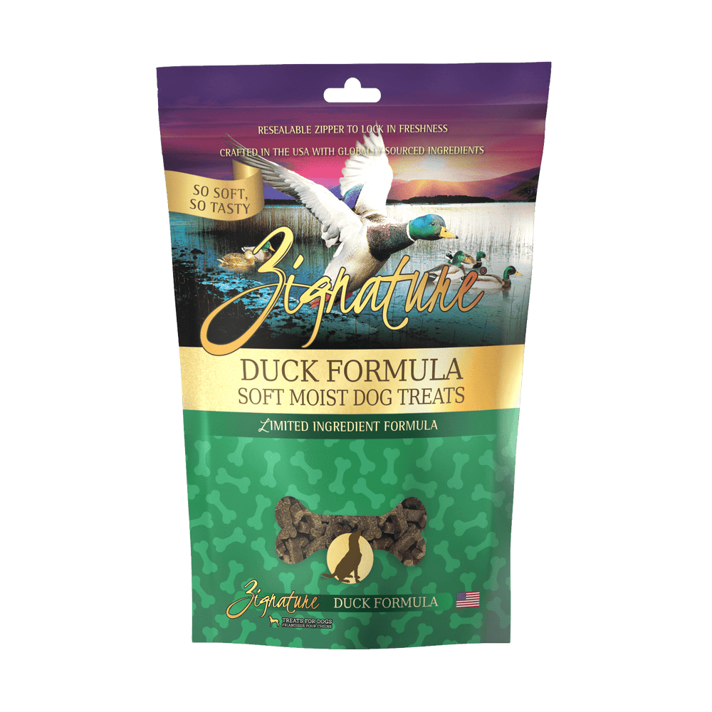 Zignature Duck Formula Soft Moist Dog Treats 113g