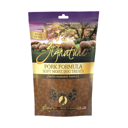 Zignature Pork Formula Soft Moist Dog Treats 113g