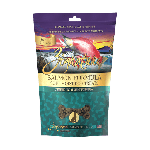 Zignature Salmon Formula Soft Moist Dog Treats 113g