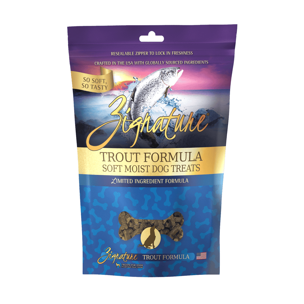 Zignature Trout Formula Soft Moist Dog Treats 113g