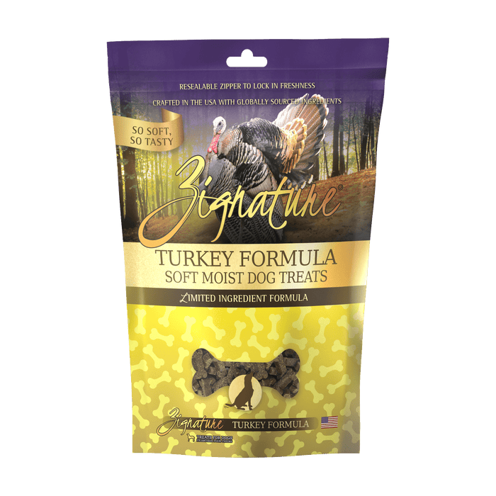 Zignature Turkey Formula Soft Moist Dog Treats 113g