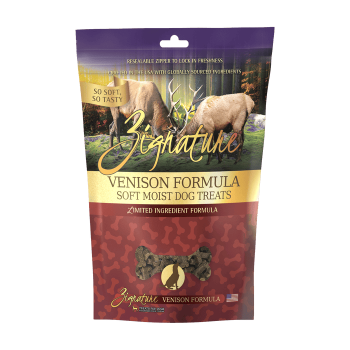 Zignature Venison Formula Soft Moist Dog Treats 113g