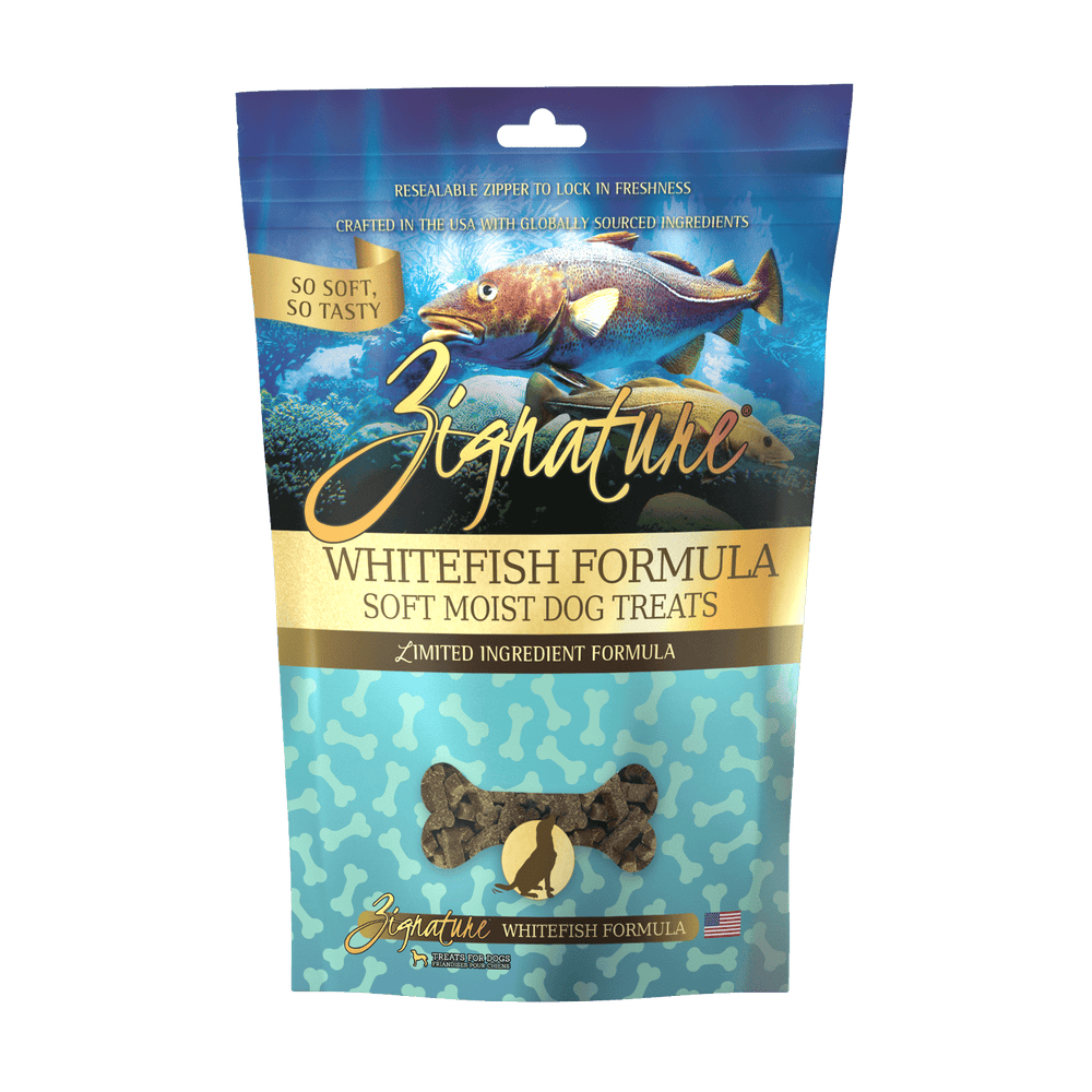Zignature Whitefish Formula Soft Moist Dog Treats 113g