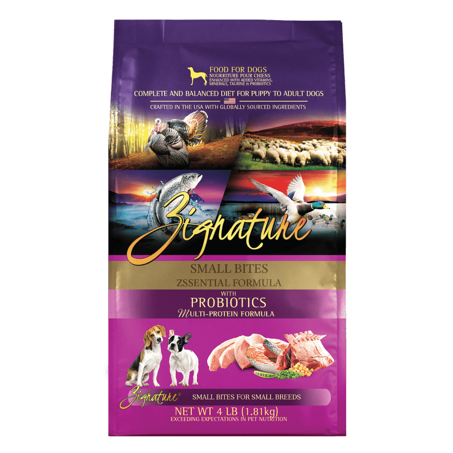 Zignature ZSsential Formula Dog SMALL BITES Dry Food (2 Sizes)
