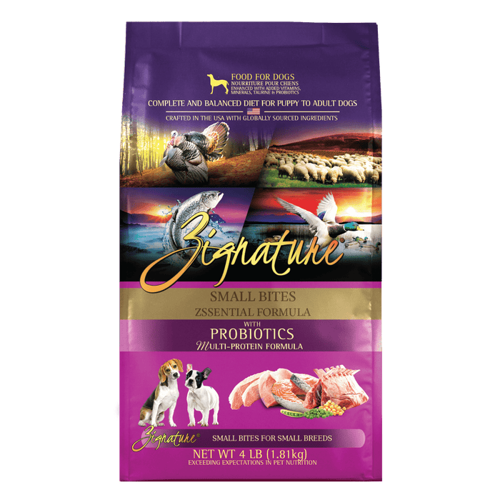 Zignature ZSsential Formula Dog SMALL BITES Dry Food (2 Sizes)